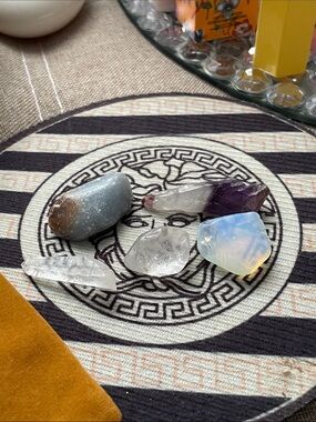 ✨Set of 5 Assorted Crystals - Assorted Clear, Purple, Blue Stones✨Preloved